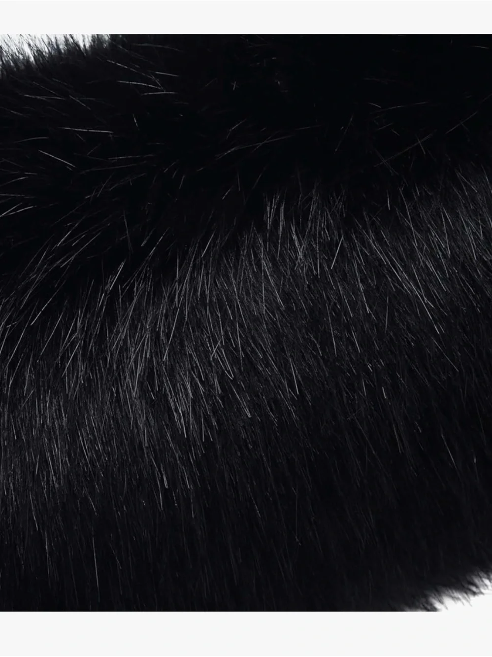 NEW Faux Fur Black Muffler Elegant Dinner Parties